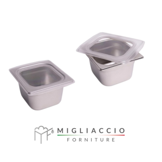 Slot per Condimenti in Acciaio Inossidabile con 4 contenitori da 0,8lt. - immagine 4